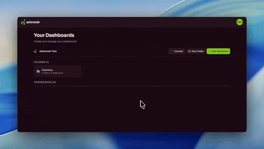 Build your dashboard